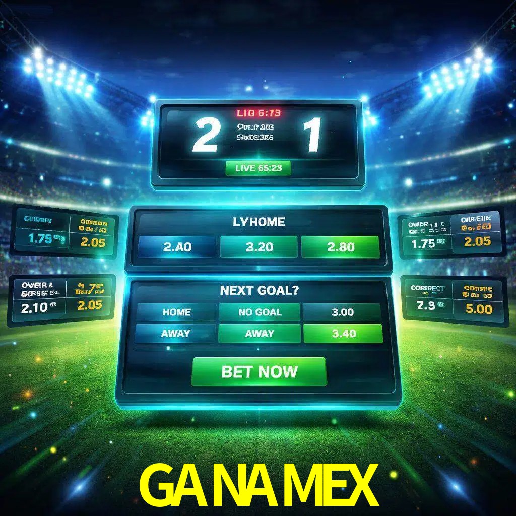 Vista de apuestas en vivo GANAMEX durante un partido en curso